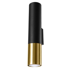 Lampă de perete LOOPEZ Negru Auriu