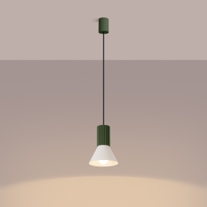 Lampă suspendată ESTRIA 1 bej/verde-oliv - Img 3
