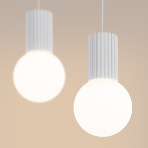 Lampă suspendată HALO 2L albă - Img 3