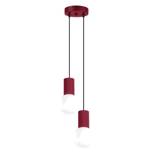 Lampă suspendată HALO 2P burgund