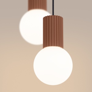 Lampă suspendată HALO 2P mocca - Img 3