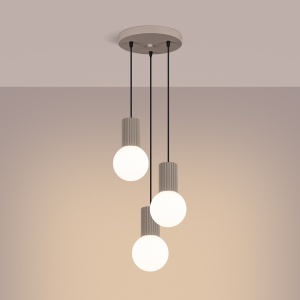 Lampă suspendată HALO 3P Taupe - Img 3