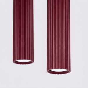 Lampă suspendată KARBON 2 burgund - Img 3