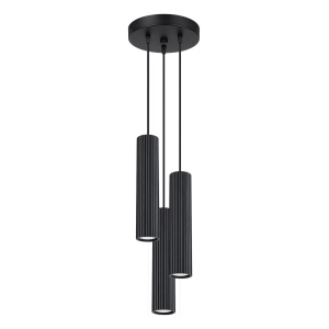 Lampă suspendată KARBON 3P Negru