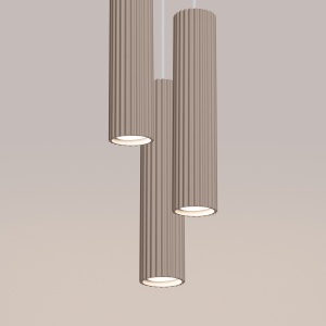 Lampă suspendată KARBON 3P taupe - Img 3