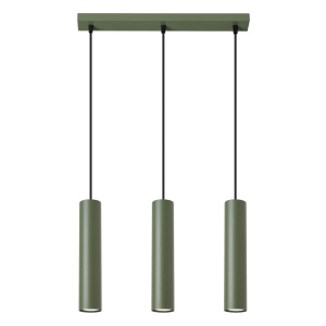Lampă suspendată LAGOS 3L Verde măsliniu