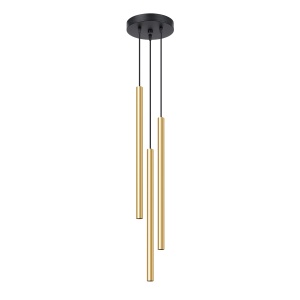 Lampă suspendată PASTELO 3P Auriu lucios