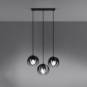 Lampă suspendată TULOS 3L Negru - Img 3