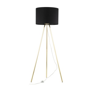Lampadar Auriu Negru 1xE27 UMBERTO 6635TK