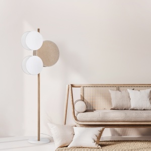Lampadar Bej Alb 3xE27 PULSE 5960TK - Img 2