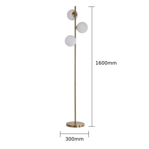 Lampadar Dorado Auriu 3xE14 - Img 3