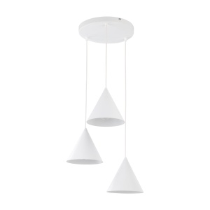 Lustra Alb 3xE27 CONO 10012TK - Img 3
