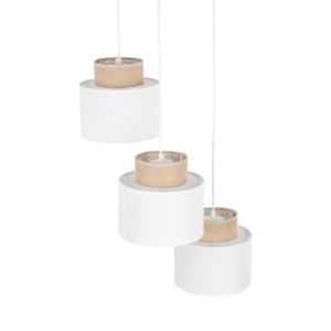 Lustra Alb 3xE27 DUO 2594TK - Img 3