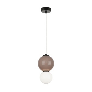 Lustra Alb - Bej LED becuri Pieve