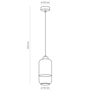 Lustra Alb Chrome 1xE27 MARCO 3356TK - Img 4