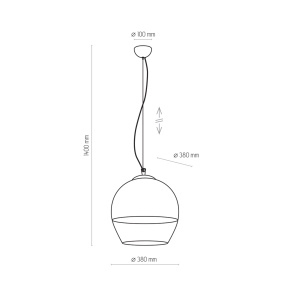 Lustra Chrome 1xE27 BOULETTE 3343TK - Img 4
