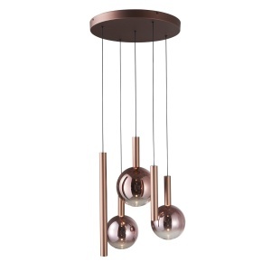Lustra Cupru LED 5 becuri Camino