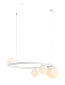 Lustra GARDA 5 RING alb