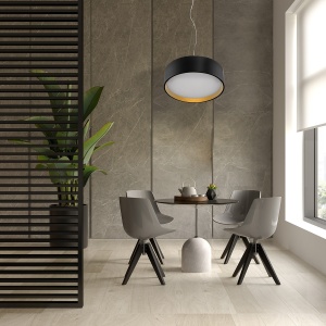 Lustra Hudson Negru - Auriu LED 4000K - Img 2