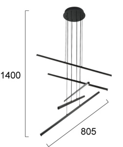 Lustra LED 3000K Ray 4301400 - Img 3
