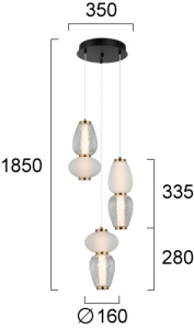 Lustra LED 3000K Shiny 4304100 - Img 3