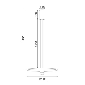 Lustra LED 33W 3000K Nomada 8983 - Img 2