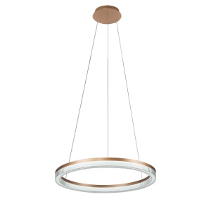 Lustra Midway Cristal Triangle Auriu - Transparent LED CCT