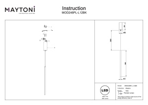 Lustra MOD246PL-L12BK - Halo - Img 2