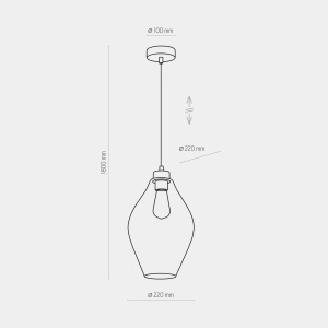 Lustra Negru 1xE27 TULON 4192TK - Img 3