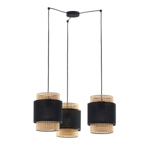 Lustra Negru 3xE27 BOHO 6549TK