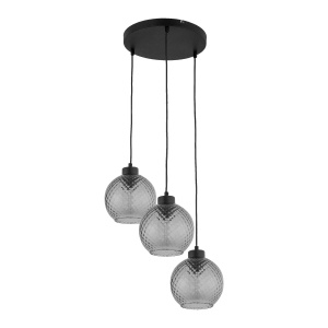 Lustra Negru 3xE27 DEVON 4627TK - Img 1