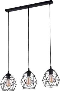 Lustra Negru 3xE27 GALAXY 3191TK - Img 2