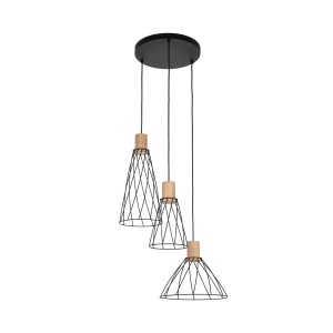Lustra Negru 3xE27 MODESTO 10188TK - Img 2