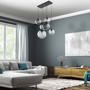 Lustra Negru 6xE27 ESME 5384TK - Img 2