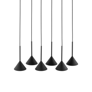Lustra Negru 6xGU10 CONO 10306TK - Img 3