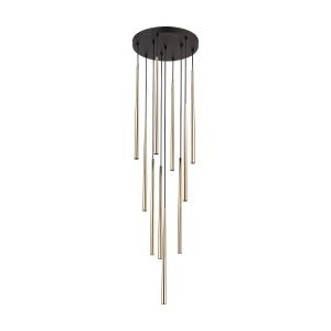 Lustra Negru Auriu 10xG9 PIANO 10118TK - Img 1