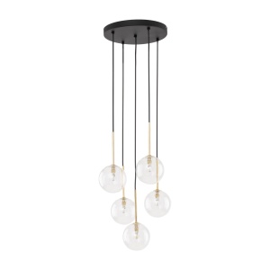 Lustra Negru Auriu 5xG9 NILOS 5943TK
