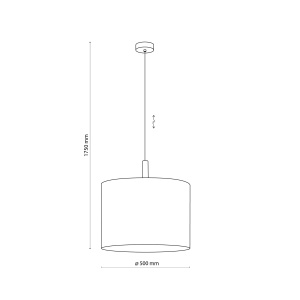 Lustra Negru Bej 1xE27 DEVA 6107TK - Img 3