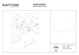 Lustra P051PL-36W2.7-6K-B - BASIS - Img 2