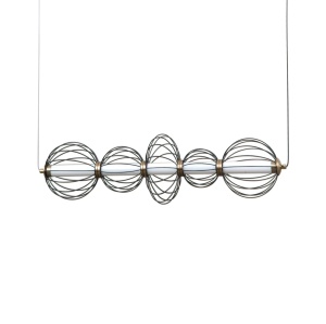 Lustra Rabel Negru 5 x LED - Img 2