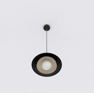 Lustra SKIN 1 Negru Bej - Img 2
