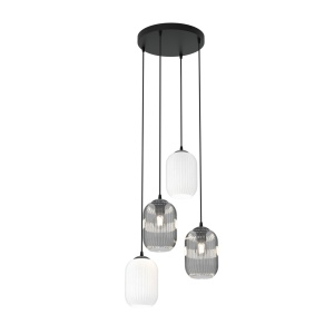 Lustra VERDI 4PREM Negru MIX