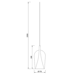 Lustre sticla 2.5M-E27 ELSA 8254 - Img 2