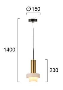 Pendul E27 Marble 4266000 - Img 4