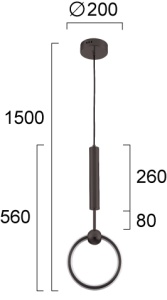 Pendul LED 3000K Axel 4295100 - Img 2