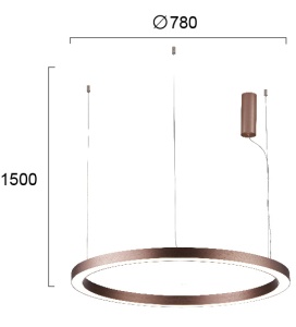 Pendul LED 3000K CHOCO 4244600 - Img 3