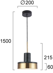 Pendul LED 3000K Lithos 4295201 - Img 4