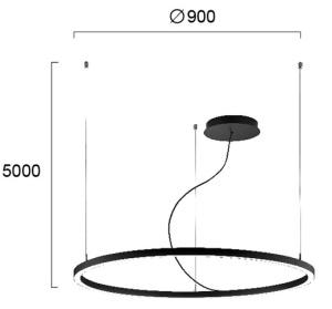 Pendul LED 3000K Verdi 4224100 - Img 2