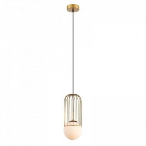 Pendul auriu, Pendul metal, Pendul metal auriu, Pendul iluminat insula, Pendul interior, Pendul interior culoare auriu, Iluminat interior, Pendul masa, Iluminat masa dining, Pendul modern, Iluminat bucatarie, Pendul bucatarie, Pendul insula bucatarie