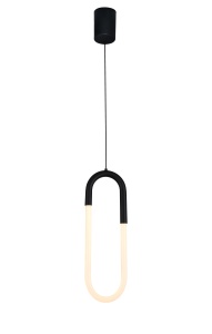 Pendul modern cu LED NEXUS Negru